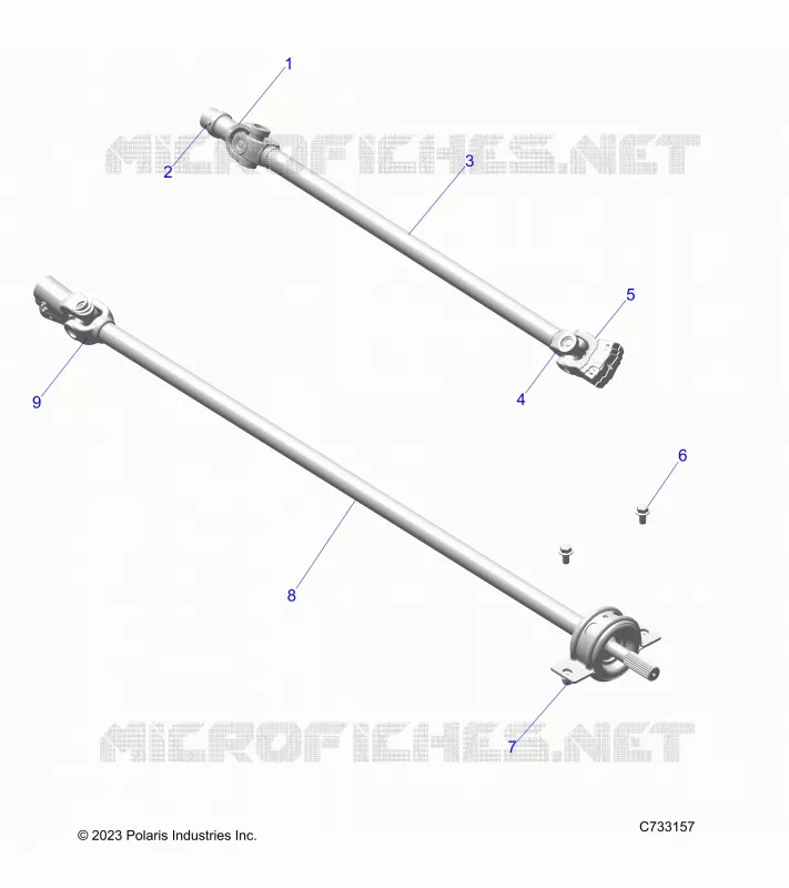 SYSTÃˆME DE TRANSMISSION, FRONT AND REAR PROP SHAFT