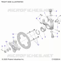 SUSPENSION AVANT HUB AND BRAKE DISC