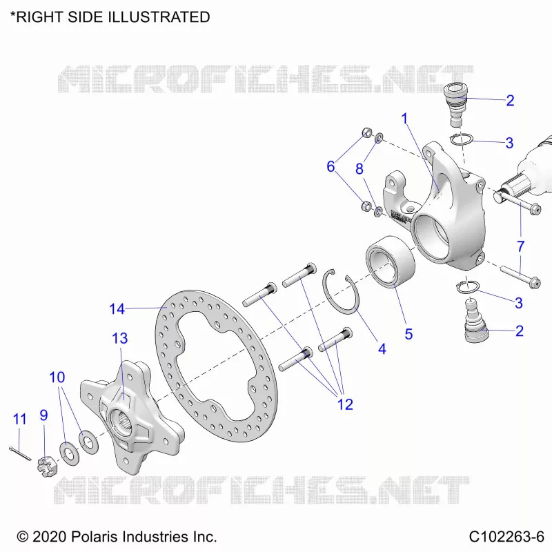 SUSPENSION AVANT HUB AND BRAKE DISC