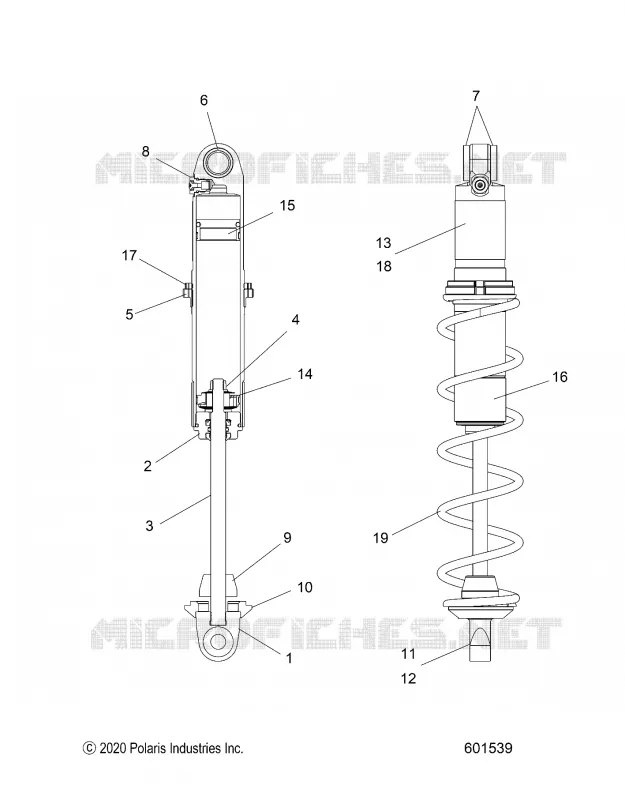 AMORTISSEUR, IFS MONOTUBE 7045528