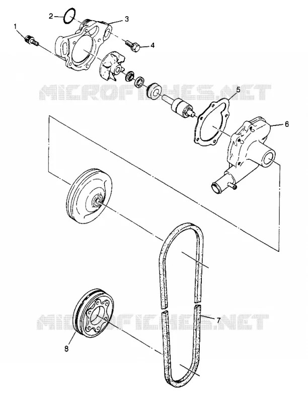 POMPE A EAU 500 0972764, EUROPEAN 500 E972764, 500 SKS 0972564, EUROPEAN 500 (4938393839D002)