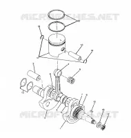 VILEBREQUIN AND PISTON ASSEMBLY TRAIL BLAZER / W927221 (4922852285032A)