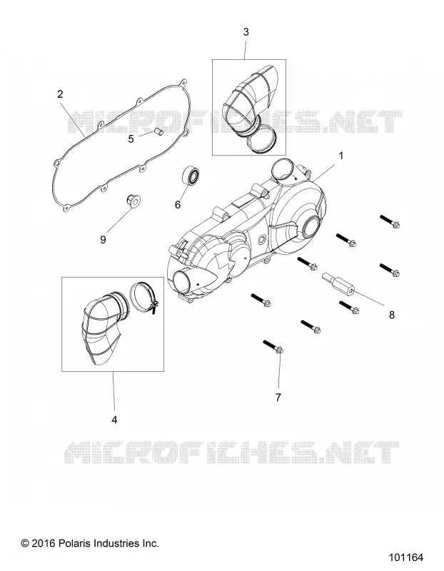 DRIVE TRAIN, COUVERCLE D'EMBRAYAGE AND DUCTING