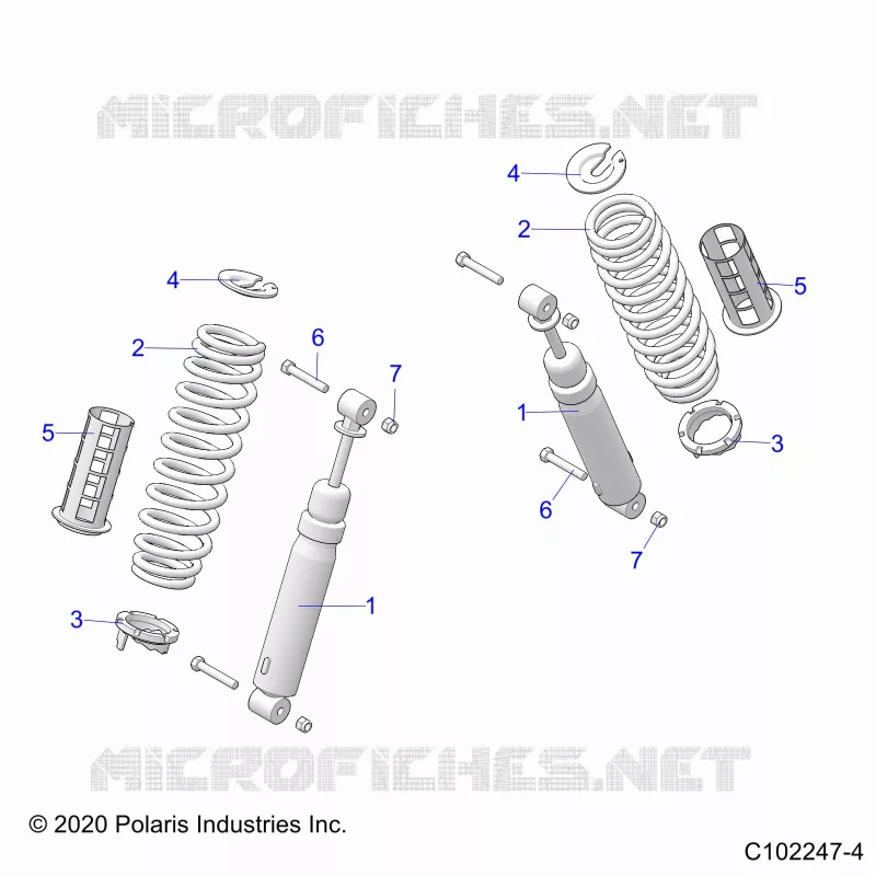 SUSPENSION ARRIERE SHOCKS AND MOUNTING