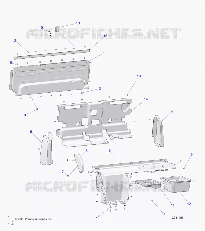 CARROSSERIE ARRIERE CLOSEOFF, AND FENDERS
