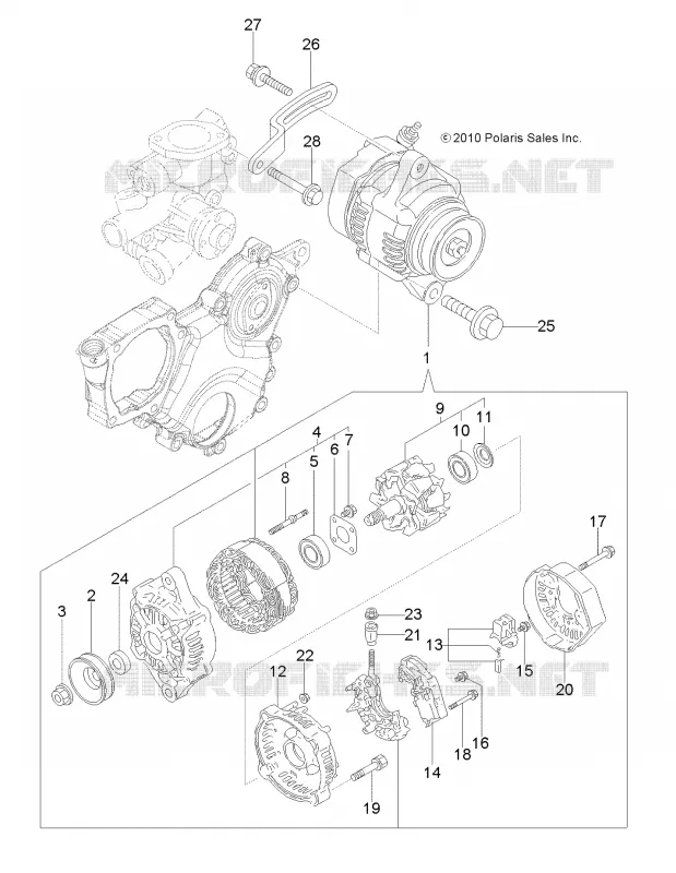 MOTEUR, ALTERNATEUR