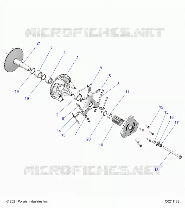 SYSTÃˆME DE TRANSMISSION, PRIMARY CLUTCH