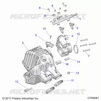 ENGINE, PRISE D'AIR MANIFOLD
