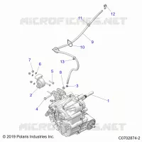 SYSTÃˆME DE TRANSMISSION, MAIN GEARCASE MOUNTING -Z24RAB92AK/BK (C0702874-2)