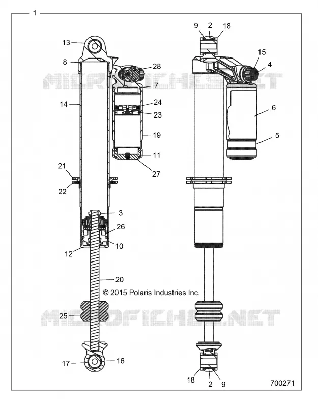 SUSPENSION AVANT SHOCK INTERNALS
