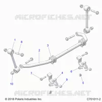 SUSPENSION, FRONT BARRE STABILISATRICE- G21GAJ99AC/AW/BC/BW (C701011-2)