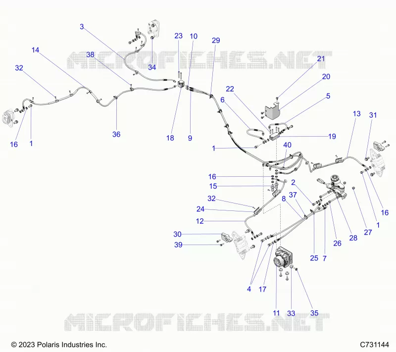BRAKES, BRAKE LINES AND MAITRE CYLINDRE