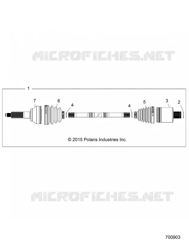DRIVE TRAIN, TRANSMISSION ARRIERE SHAFT (TO 7/17/2017)