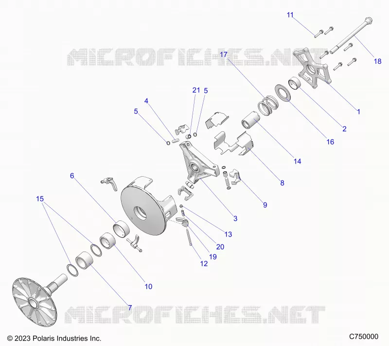 SYSTÃˆME DE TRANSMISSION, PRIMARY CLUTCH