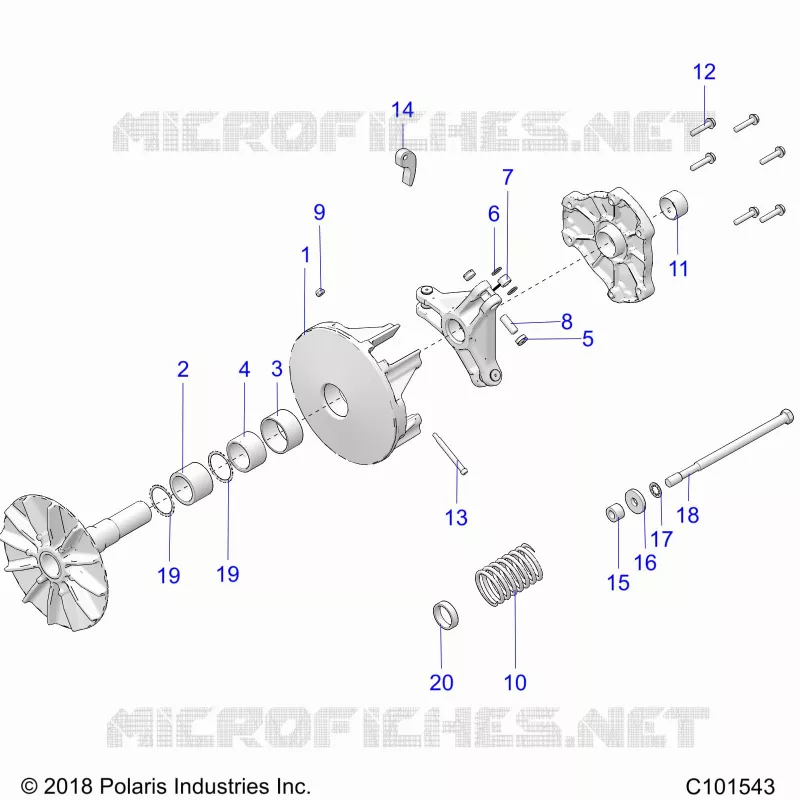 SYSTÃˆME DE TRANSMISSION, PRIMARY CLUTCH