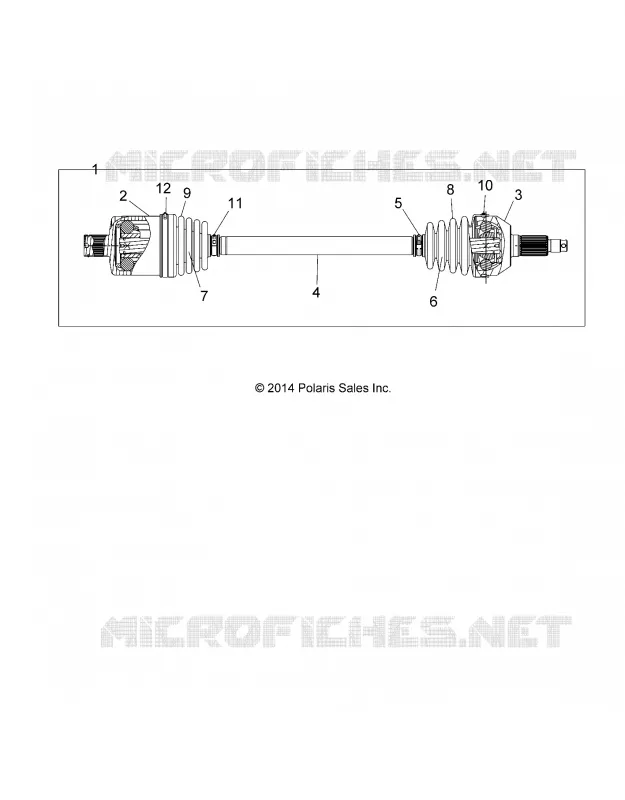 SYSTÈME DE TRANSMISSION, REAR HALF SHAFT