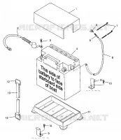 SUPPORT BATTERIE SL 700 B964066 and  Intl. SL 700 I964066 (4935633563B006)