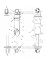 SUSPENSION, AMORTISSEUR AVANT TRACK