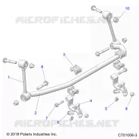 SUSPENSION, FRONT, BARRE STABILISATRICE