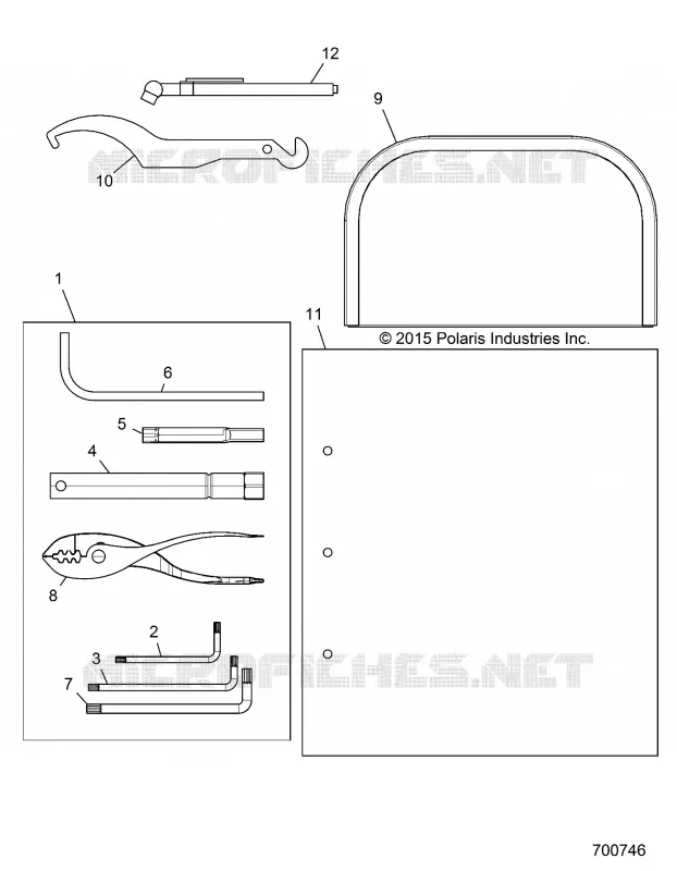 REFERENCE, MANUEL DU PROPRIETAIRE AND TOOL KIT