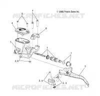 FREIN AVANT BRAKE LEVER AND MAITRE CYLINDRE