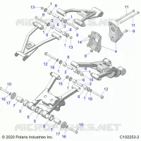 SUSPENSION ARRIERE CONTROL ARM MOUNTING