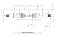 DRIVE TRAIN, DRIVE ARBRE DE TRANSMISSION ARRIERE