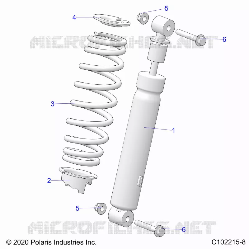 SUSPENSION, AMORTISSEUR AVANT