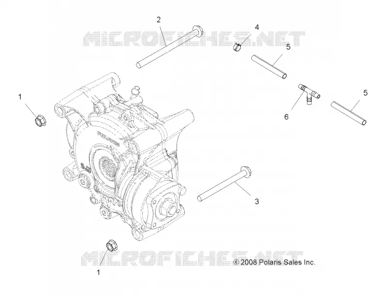 SYSTÈME DE TRANSMISSION, GEARCASE MOUNTING, REAR