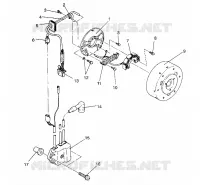 STATOR ASSEMBLY 500 EFI/0930674 and  500 EFI SKS/0930574 (4922962296036A)