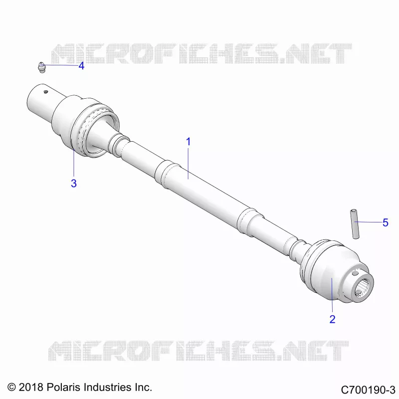 SYSTÃˆME DE TRANSMISSION, FRONT PROP SHAFT