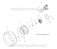 ROUES, REAR TIRE AND BRAKE DISC
