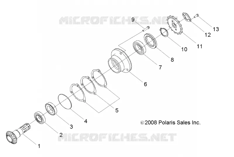 SYSTÈME DE TRANSMISSION, GEAR SHAFT OUTPUT