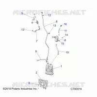 SYSTÃˆME D'ALIMENTATION, TANK, EVAP -R23T6A99B1 T6E99BD/BM/B9 (C700914)