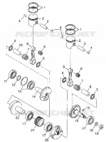 PISTON ET VILEBREQUIN 500 RMK 0982964 AND EUROPEAN 500 RMK E982964 (4942634263C010)