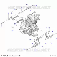 MOTEUR, MOUNTING & LONG BLOCK