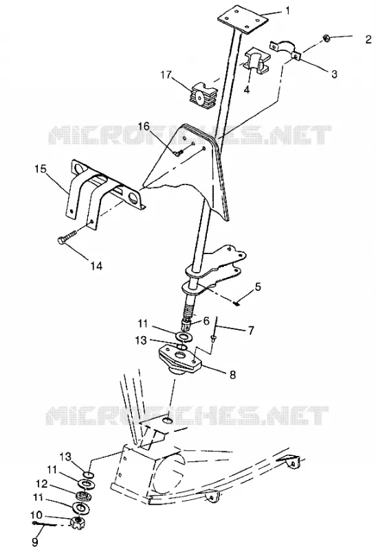 COLONNE DE DIRECTION Sportsman 400L W97AC38C (4939673967B011)