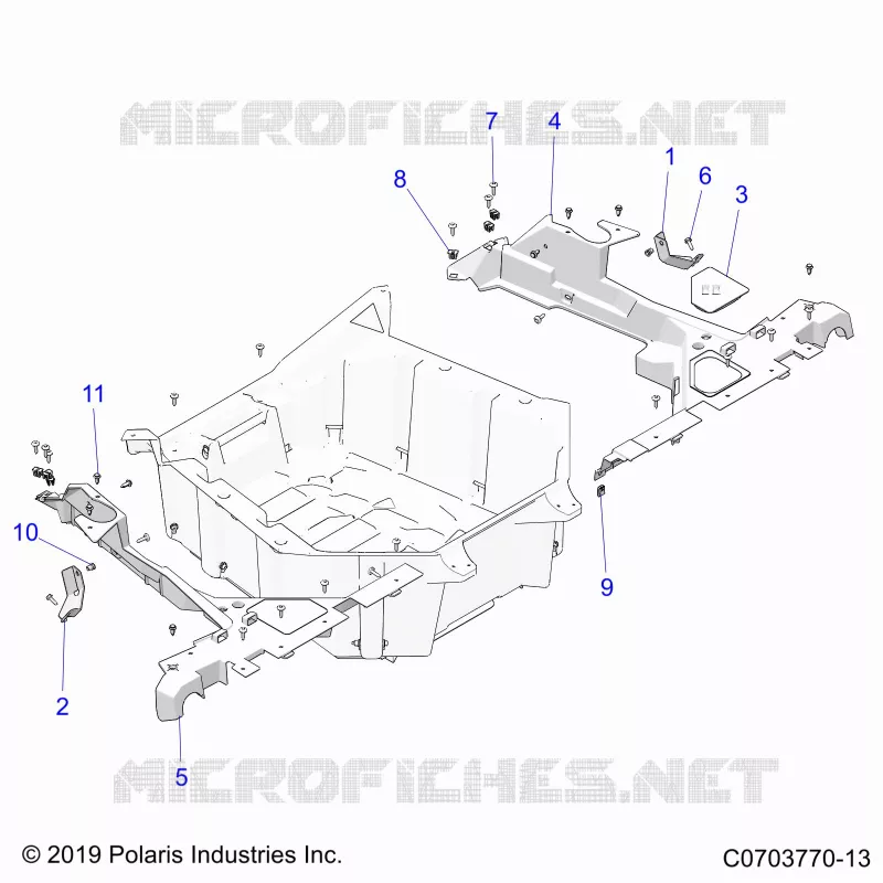 CARROSSERIE ARRIERE RACK, MOUNTING