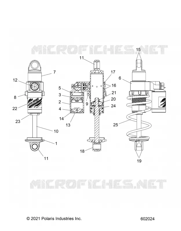 SUSPENSION, AMORTISSEUR AVANT TRACK, VELOCITY