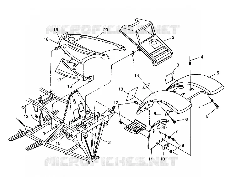HABITACLE AVANT Sportsman 4X4 / W938039 (4926382638001A)
