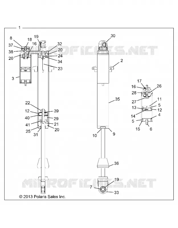 SUSPENSION, AMORTISSEUR AVANT