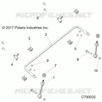 SUSPENSION, FRONT BARRE STABILISATRICE