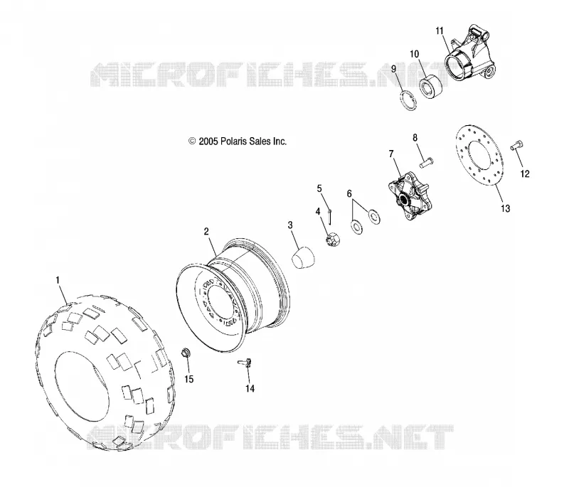 ROUES, REAR TIRE and FREIN DISC