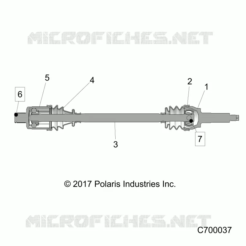 SYSTEME DE TRANSMISSION, REAR HALF SHAFT