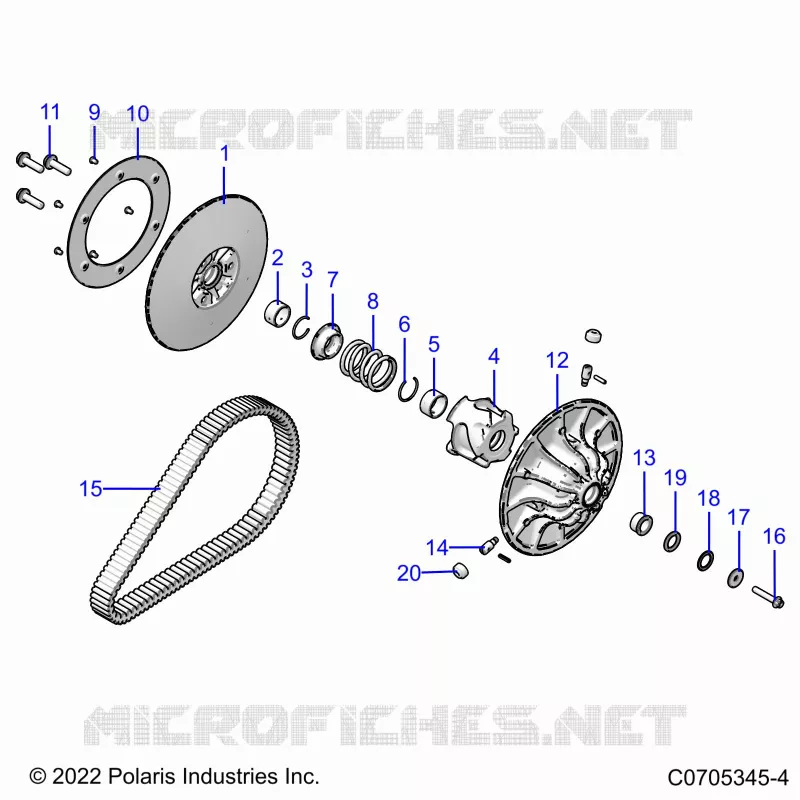 SYSTÃˆME DE TRANSMISSION, SECONDARY CLUTCH