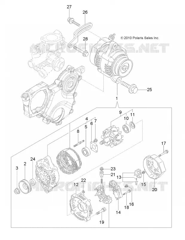 MOTEUR, ALTERNATEUR
