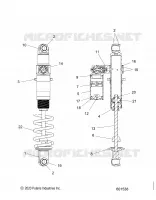 SUSPENSION, AMORTISSEUR ARRIERE TRACK
