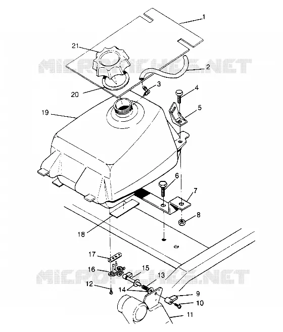 RESERVOIR A CARBURANT 2x4 300 W947530 (4926742674A011)
