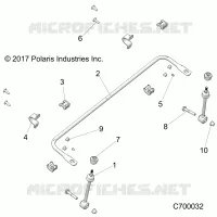 SUSPENSION AVANT STABILIZER BAR- R18RRE99FM/S99FM/SCM (C700032)