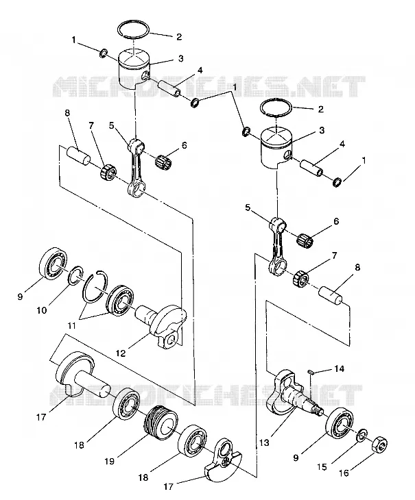 PISTON ET VILEBREQUIN LITE GT/0933133 (4923232323030A)